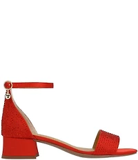 J. Renee Winsley Satin Rhinestone Dress Sandals