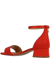 J. Renee Winsley Satin Rhinestone Dress Sandals