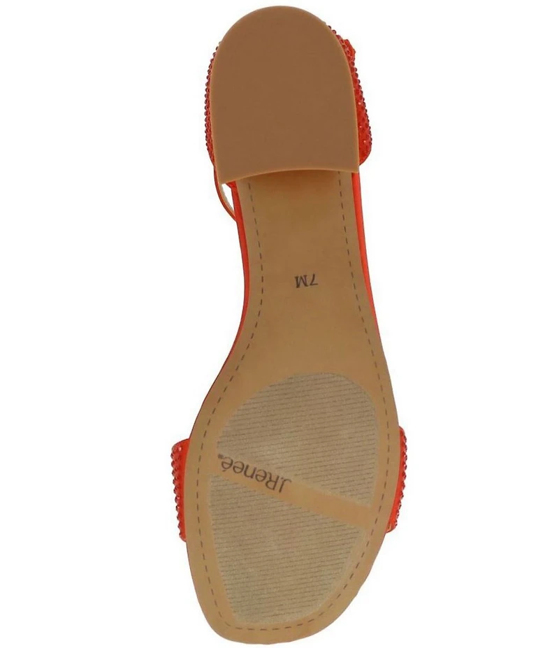 J. Renee Winsley Satin Rhinestone Dress Sandals