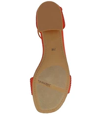 J. Renee Winsley Satin Rhinestone Dress Sandals