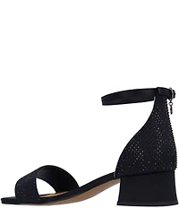 J. Renee Winsley Satin Rhinestone Dress Sandals