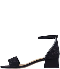 J. Renee Winsley Satin Rhinestone Dress Sandals