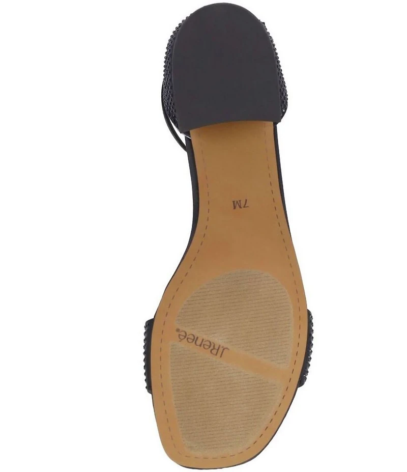 J. Renee Winsley Satin Rhinestone Dress Sandals