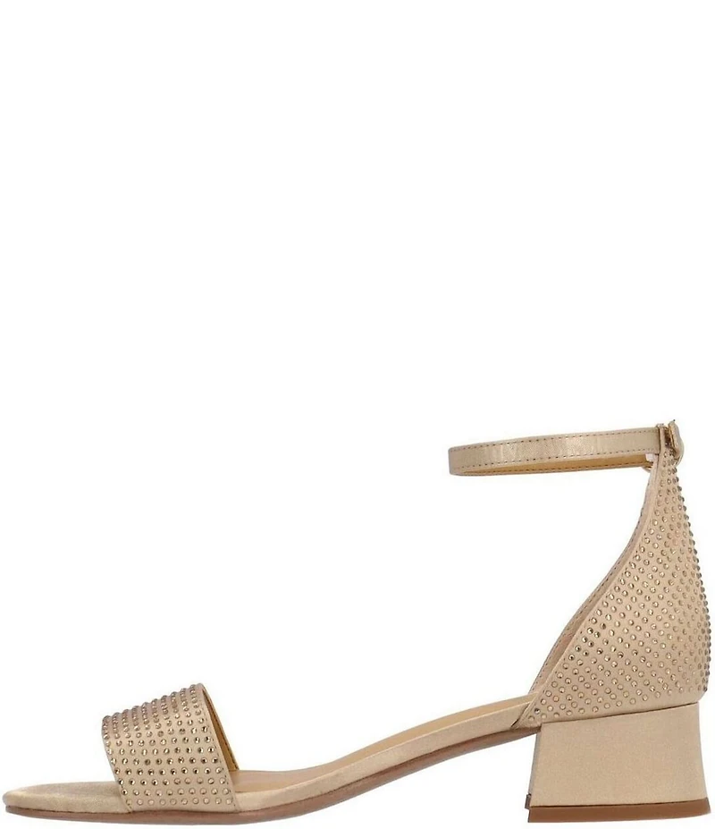 J. Renee Winsley Satin Rhinestone Dress Sandals