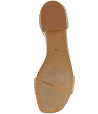 J. Renee Winsley Satin Rhinestone Dress Sandals