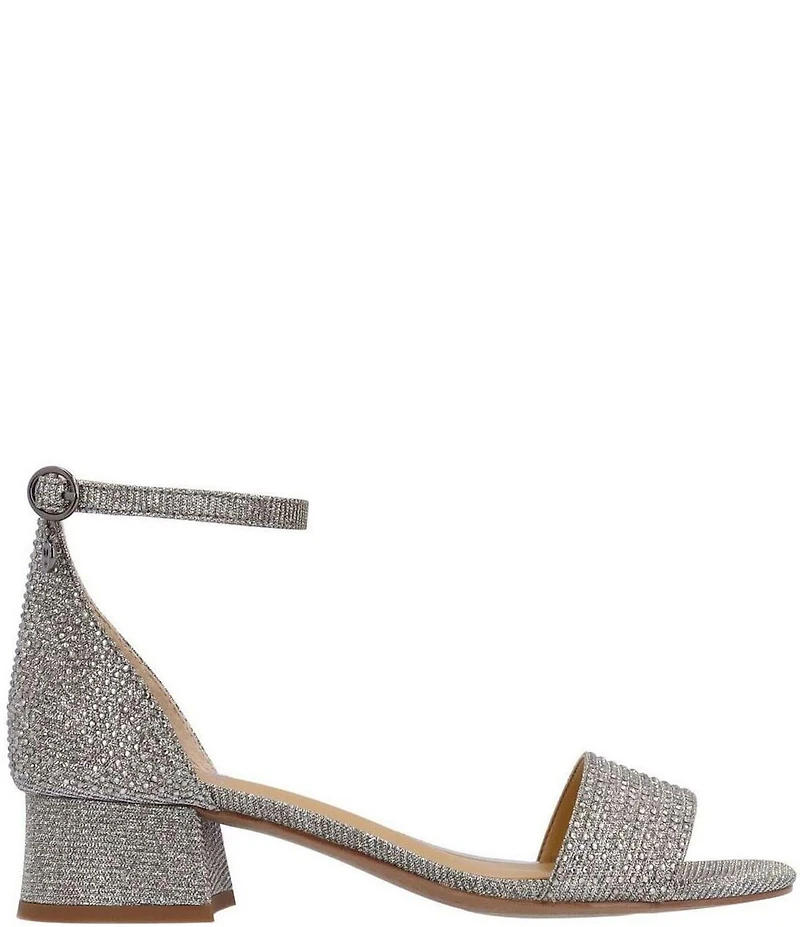 J. Renee Winsley Shimmer Rhinestone Dress Sandals