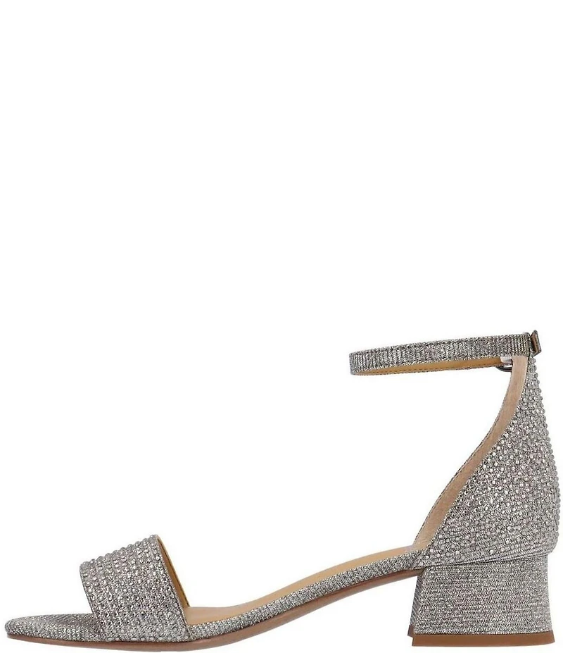 J. Renee Winsley Shimmer Rhinestone Dress Sandals