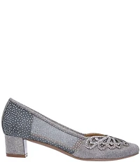 J. Renee Zofia Shimmer Mesh Rhinestone Butterfly Pumps