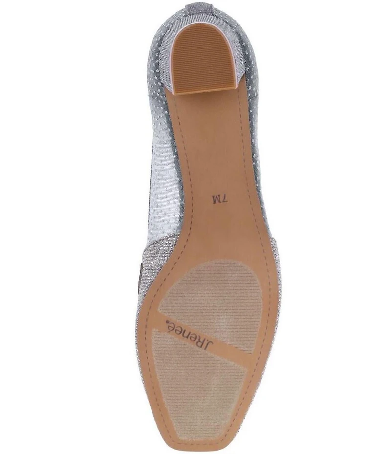 J. Renee Zofia Shimmer Mesh Rhinestone Butterfly Pumps