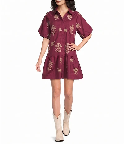 J.Marie Athena Puff Sleeve Dress