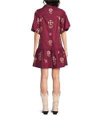 J.Marie Athena Puff Sleeve Dress
