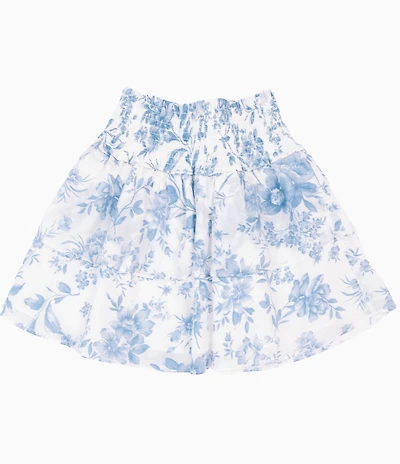 J.Marie Big Girls Chloe Toile Floral Print Skirt