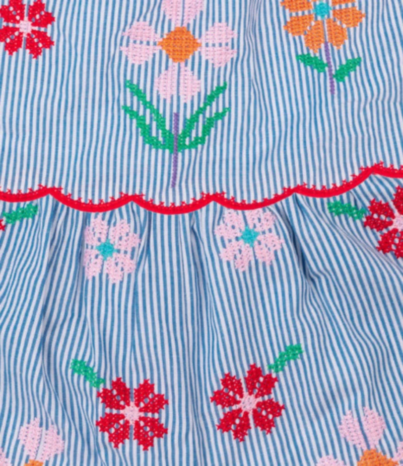 J.Marie Big Girls Tristen Embroidered Shorts