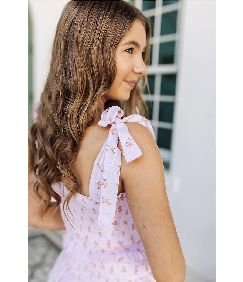 J.Marie Big Girls Adeline Tie Strap Dress