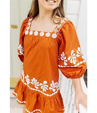 J.Marie Big Girls Amalia Embroidered Dress