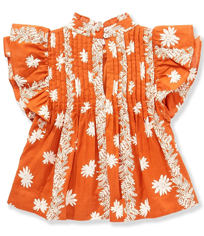 J.Marie Big Girls Aubrey Pleated Top