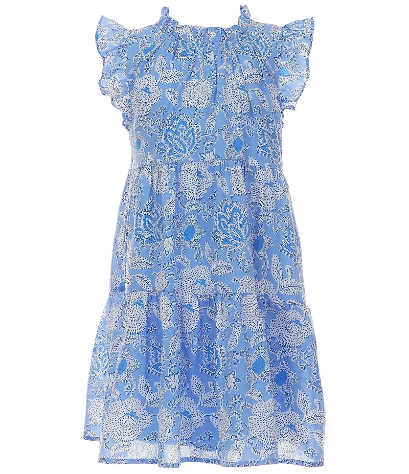 J.Marie Big Girls Carson Flutter Sleeve Dress