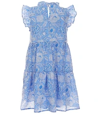 J.Marie Big Girls Carson Flutter Sleeve Dress