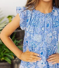 J.Marie Big Girls Carson Flutter Sleeve Dress