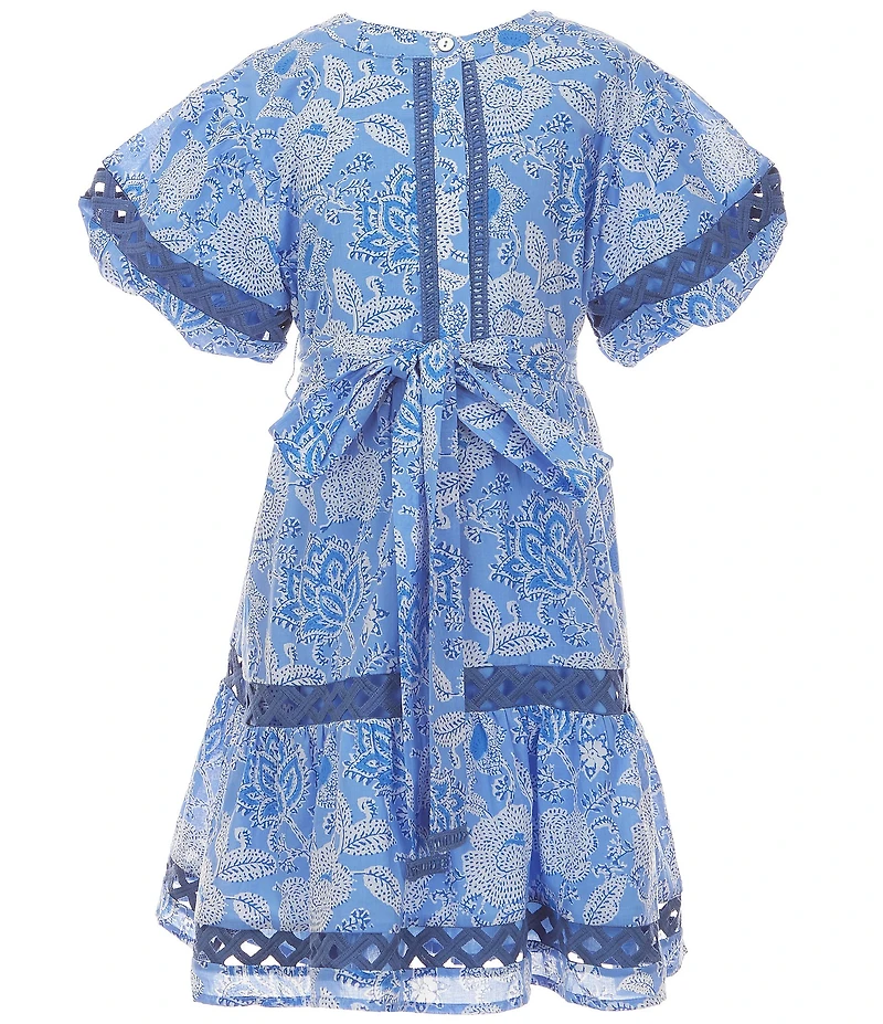 J.Marie Big Girls Carson Tie Belt Dress