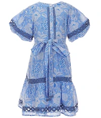 J.Marie Big Girls Carson Tie Belt Dress
