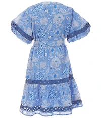 J.Marie Big Girls Carson Tie Belt Dress
