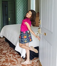 J.Marie Big Girls Embroidered Floral Cody Skirt