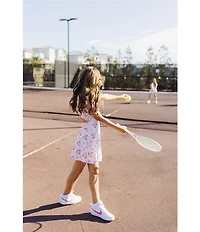 J.Marie Big Girls Ellie Floral Print Sleeveless Athletic Dress