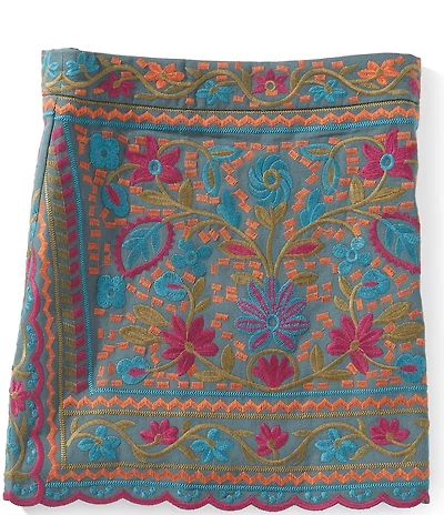 J.Marie Big Girls Embroidered Juniper Skirt