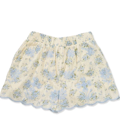 J.Marie Big Girls Hollie Scallop Trim Shorts