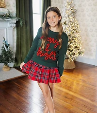 J.Marie Big Girls Hollin Tween Tiered Skirt