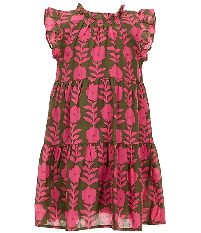 J.Marie Big Girls Kenna Flutter Sleeve Dress
