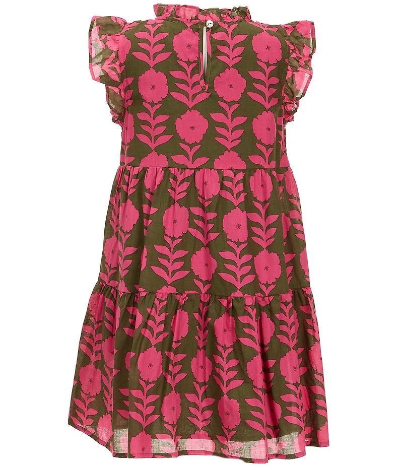 J.Marie Big Girls Kenna Flutter Sleeve Dress