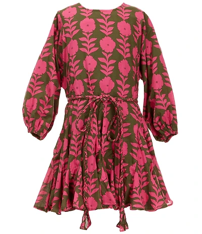 J.Marie Big Girls Kenna Rope Belted Dress