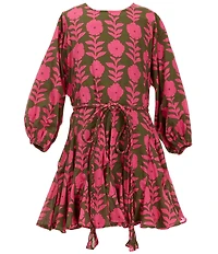 J.Marie Big Girls Kenna Rope Belted Dress
