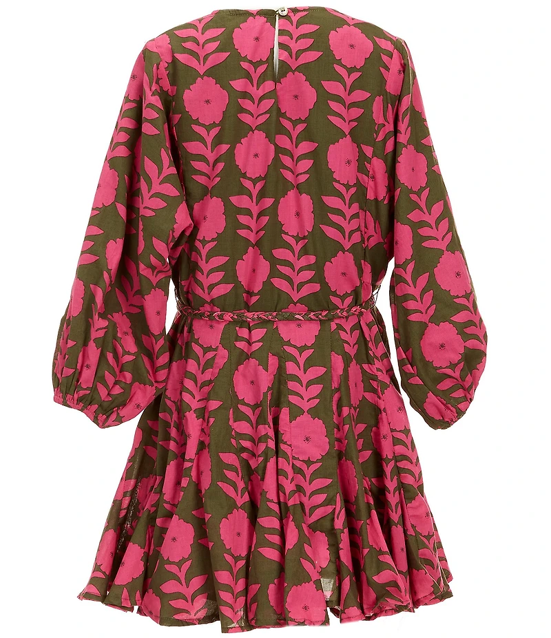 J.Marie Big Girls Kenna Rope Belted Dress