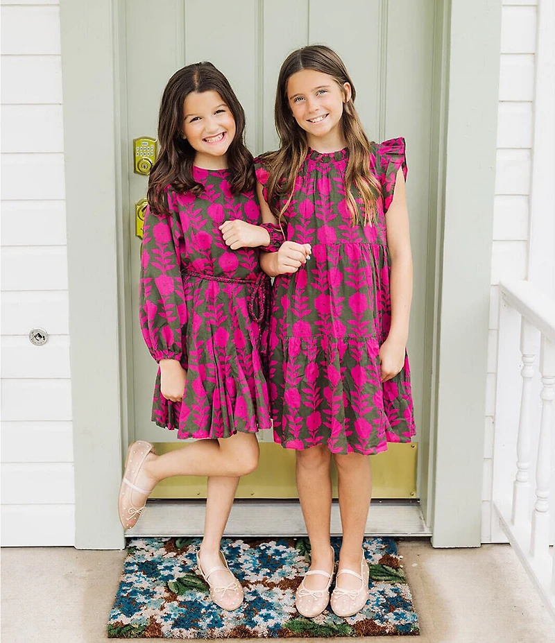 J.Marie Big Girls Kenna Rope Belted Dress