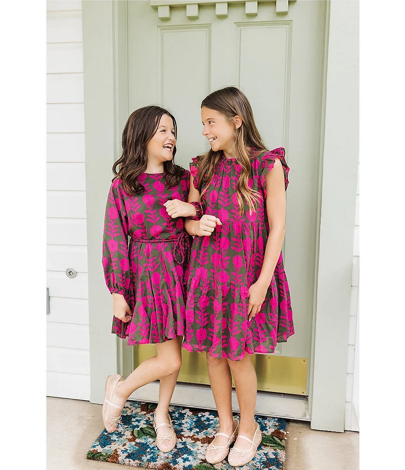 J.Marie Big Girls Kenna Rope Belted Dress