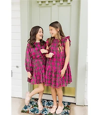 J.Marie Big Girls Kenna Rope Belted Dress