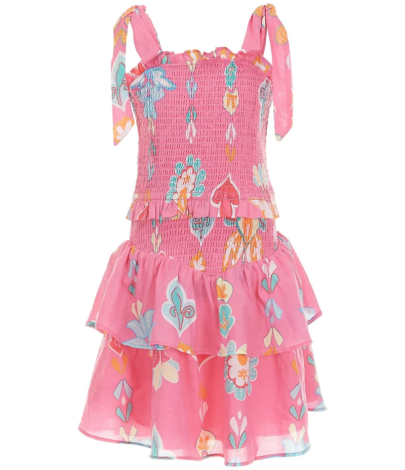 J.Marie Big Girls Sailor Tie Strap Dress