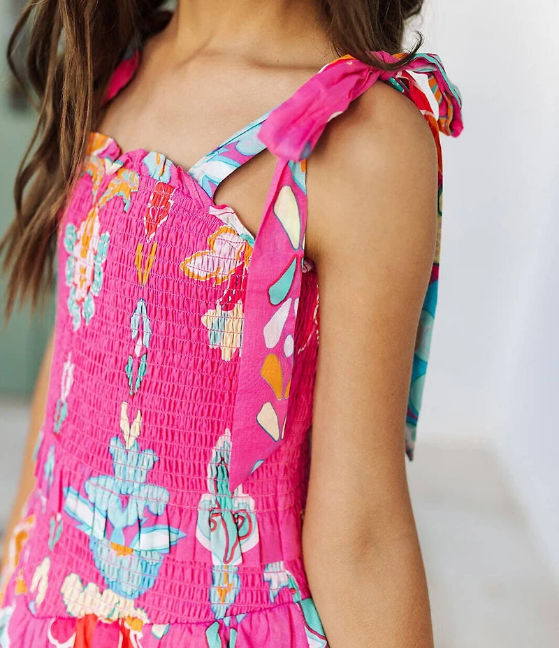 J.Marie Big Girls Sailor Tie Strap Dress