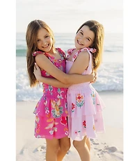 J.Marie Big Girls Sailor Tie Strap Dress