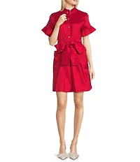 J.Marie Cami Short Sleeve Pearl Tie Dress