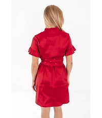 J.Marie Cami Short Sleeve Pearl Tie Dress