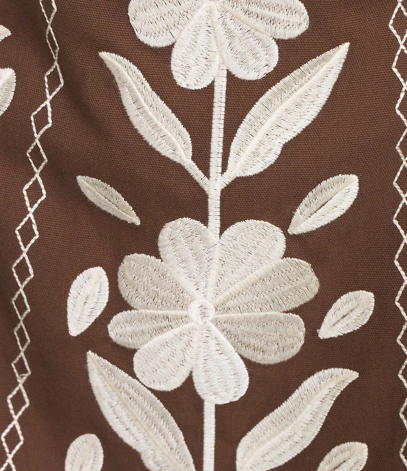 J.Marie Cody Embroidered Mini Skirt