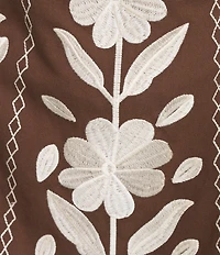 J.Marie Cody Embroidered Mini Skirt