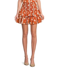 J.Marie Coordinating Aubrey Smock Waist Mini Skirt