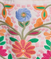 J.Marie Elaine Coordinating Embroidered Mini Pencil Skirt