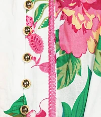 J.Marie Elaine Sleevless Tie Button Front Dress