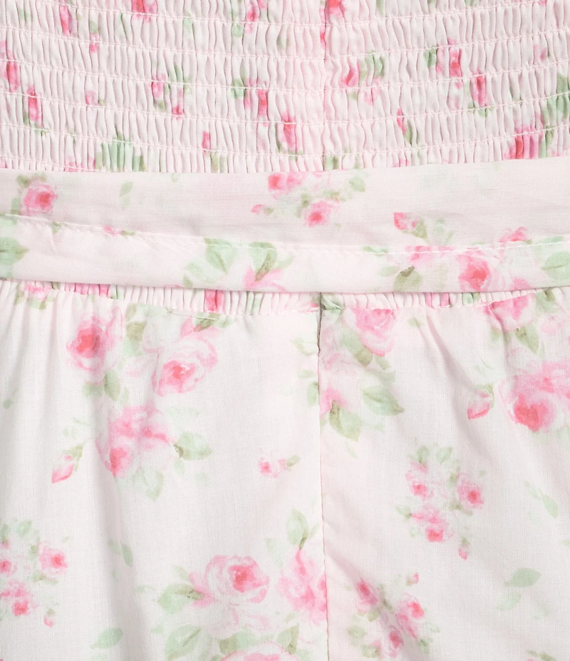 J.Marie Ellie Floral Print Sweetheart Neckline A-Line Midi Dress